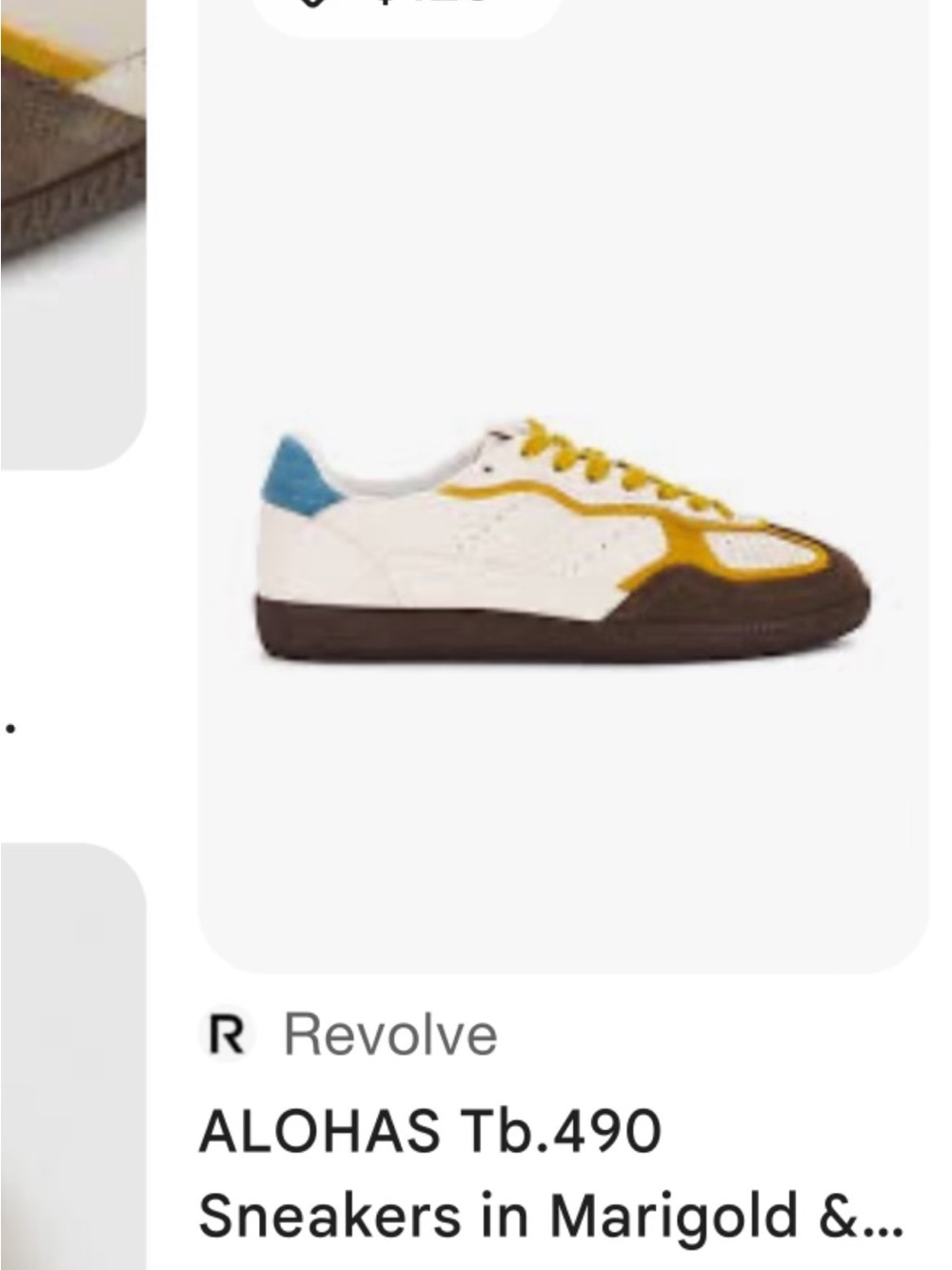 ALOHAS Womens Low-Top Sneakers in Marigold, Brown & Blue